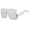 Venta Directa de Fábrica Estilo Tiktok Montura Media de Moda Multicolores Pieza Única Gafas de Sol Estilo Gafas Transfronterizas Europeas y Americanas