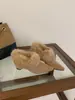 Zapatos de Punta Finos Peludos sin Cordones de Diseño de Nicho para Mujer, Ropa de Abrigo, Otoño/Invierno, Felpa Adicional, Zapatos Pequeños de Cuero, Aumentadores de Altura, Cálidos, Zapatos de Algodón