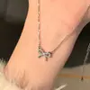 Collar de Lazo de Corazón para Mujer Simple Nicho Sentido de Alta Gama Personalidad Temperamento Estilo Ins Cadena para Clavícula Regalo para Novia