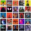 80 folhas álbum escrito em inglês hiphop álbum europeu e americano decoração de estrela estilo ins caderno adesivos à prova d'água