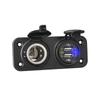 Cargador de teléfono móvil para coche modificado de doble orificio QC3.0 carga rápida USB dual accesorios para coche fuente del fabricante de encendedor de cigarrillos
