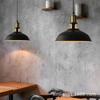 Lámpara de restaurante de estilo industrial transfronterizo, estilo americano, estilo retro creativo de hierro, cubierta de olla hueca de un solo cabezal, lámpara de mesa de isla de cocina