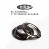 Ojal de Metal de Cobre al Punto del Fabricante Hebilla Acero Inoxidable Redondo Plano Ojal de Aire Colorido Aluminio Ojo de Zapato Pies Altos Doble Cara
