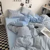Algodón lavado leche terciopelo cálido juego de cuatro piezas amigable con la piel forro polar más terciopelo cálido ropa de cama venta directa al por mayor comercio exterior transfronterizo