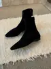 Otoño e Invierno Nuevo Estilo Coreano Elegantes Versátiles para la Oficina Adelgazantes Tacón Oculto Botines para Mujer