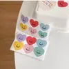Adesivos Decorativos Estilo Ins Adesivos de Coração Tiffany Layout de Parede de Fotos Adesivos para Caderno em Formato de Coração Feminino Adesivos de Vedação 6 Peças
