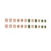 Fresh Green Pastoral Green Leaf Nail Art Patch Primavera e Verão Novo All-match Short Dressing Nail Pieces 24 Unhas Postiças