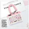 Portatarjetas de Teclado de Alto Valor Horizontal Abs Tarjeta de Identificación de Estudiante Tarjeta Escolar Portatarjetas de Agua Portatarjetas de Identificación para Hombres y Mujeres Cubierta Protectora Transfronterizo