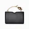 Bolsa de Mão de Festa Clássica Vermelho Vinho de Luxo Couro PU Alça de Tulipa Corrente Transversal para Banquete Casamento Festa