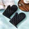 Guantes de horno domésticos al por mayor, guantes de microondas con aislamiento térmico engrosado, utensilios de cocina para hornear, juego resistente a altas temperaturas