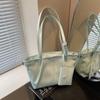 Bolsa tote retrô estilo coreano, nova, grande capacidade, casual, estilo axila, bolsa de ombro, casual, combina com tudo, bolsa da moda