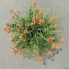 Fardo de Heno de Planta Simulada Hierba de Primavera Flor Violeta Fardo de Heno Hotel Accesorios de Decoración de Bodas Flores Simuladas Bolas de Césped Artificial Plantas Verdes