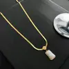 Colar de Aço Titânio com Pérola de Água Doce Natural Feminino Simples de Alta Qualidade Permut Requintada Corrente para Clavícula Sem Queda Joias Atacado