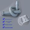 Conector roscado pia de cozinha dreno tubo comprimento multi-escolha bacia vegetal acessórios pia única bacia vegetal dreno tubo downcomer