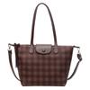 Bolso de Cuadros para Mujer 2025 Nuevo Popular Moda Bolso de Hombro de Cuadros Bolso de Mano de Axila de Alta Gama para Viajes
