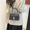 Bolsa Pequena Bolsa de Mão Feminina 2025 Nova Casual Elegante Trabalho Versão Coreana Design de Nicho Bolsa Transversal Bolsa Quadrada Pequena Feminina