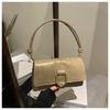 Bolsa Pequena Feminina Estilo Coreano 2023 Nova Bolsa de Moda Verão Texte Estilo Ocidental Crossbody Bolsa Viajante Pequena Bolsa Quadrada