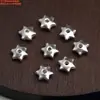 Acessórios de Prata Feitos à Mão de Chiang Mai, Tailândia, Prata Pura Prata Branca Tubo Curvo Contas Cilindro Contas Espaçadoras Materiais para Miçangas Artesanais DIY