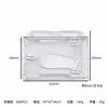 Portatarjetas de Plástico Duro Estilo Horizontal y Vertical para Tarjetas de Autobús, Tarjetas de Identificación, Tarjetas de Acceso, Insignias, Tarjetas de Trabajo, Portatarjetas de Identificación de Estudiante