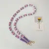 Alça de Câmera Longa Bohemia Feita à Mão com Flores de Miçangas Flor Margarida Cordão para Celular Corrente Colorida para Pendurar para Mulheres
