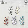 Pendientes de aleación de titanio G23 transfronterizos más vendidos con circonita, tachuelas para cartílago de oreja hoja de titanio f136, tachuelas para labio, joyería para piercing, pendientes