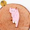 Série de gatos impressos DIY Acessórios de joias japonesas Pingente de corda de cabeça de desenho animado para pendurar, pingente de corda de mão de gatinho
