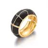 Pulseira de esmalte, item mais vendido no exterior, pulseira pintada com efeito de gota de óleo, design aberto de luxo leve, toque de alta qualidade, loja de fábrica de cloisonné em ouro 14K
