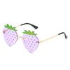Óculos de Sol Engraçados Novos da Primavera de 2026 com Design Único de Morango, Best-seller Transfronteiriço, Óculos da Moda Tendência Street Style