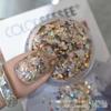 BRILHAR. Nail Art Material Retro Nanyang Estilo Outono Rock Peças Lantejoulas Misturadas Glitter Sudeste Asiático Reino Secreto Jóias