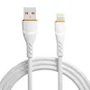 Cabo de Dados de Silicone Padrão Espiral X12 65W Adequado para Carregamento de iPhone 15/16 Tc Celular Android Huawei