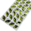 11*19mm diamante fondo plano perforadora de costura a mano color doble agujero colorido AB hebilla plana strass de cristal material de cristal diy