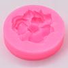 Molde de silicona con forma de lirio, lila y rosa para decoración de tartas de yeso, herramientas para hornear chocolate