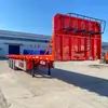 Entrega Directa del Fabricante de Semirremolques Luxing Semirremolque de Plataforma de Transporte de 13m 12m 11m 10m 9m 8m
