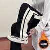 Pantalones deportivos de pana para hombre otoño e invierno vibra high street caída marca de moda rectos americanos con forro polar casuales