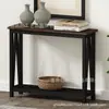 Mesa consola de madera maciza, mesa auxiliar estilo chino, mesa auxiliar para sala de estar, estante de pared moderno minimalista, mesa consola pequeña y estrecha