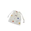 34225 Bolsa de Armazenamento com Cordão Floral Pequeno Pastoral Cosméticos Portátil Batom Organizador de Viagem