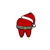 2026 Série de Natal Quente Broche Festa Festival Decoração de Presente Papai Noel Boneco de Neve Sino Emblema de Metal