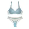 Conjunto de Lencería de Encaje Sexy e Interesante para Mujeres con Senos Pequeños, Push-Up y Aumento, Retracción Ajustable del Pecho, Conjunto de Sujetador Cómodo y sin Costuras