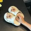 Sandálias perfuradas infantis para o verão, chinelos de desenho animado para meninos e meninas, sapatos perfurados para casa, bebê, internos e externos, resistentes a odores