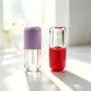 Directamente del fabricante: Tubos de Brillo de Labios de 4 ml, Botellas Transparentes Cilíndricas, Botellas para Glaseado de Labios DIY, Varios Cabezales de Cepillo, Materiales de Empaque, Se Pueden Imprimir con Logo