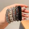 Goma para el Cabello tipo Cable de Teléfono sin Costuras con Acabado de Alta Gama, Banda Elástica Amigable con el Cabello para Mujeres, Cuerda Elástica de Alta Elasticidad para Coleta, Accesorio para el Cabello