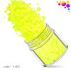 Explosões transfronteiriças fluorescente rodada 12 cores Nail Art Lantejoulas Conjunto fosco perolado onda Dot Nail Art Jóias Patch