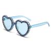 Otoño 2023 Nuevas Gafas de Sol Europeas y Americanas Amor Diamante Gafas Moda Gafas de Sol Corazón de Durazno Gafas de Sol de Mujer