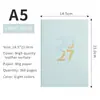 Planificador de Horario Transfronterizo 2027 Inglés Portugués Español Planificador de Calendario Diario Una Página Cuaderno Planificador de Autodisciplina