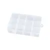 Caja de Empaque de Plástico Mediana Desmontable de 12 Compartimentos Tubo Termorretráctil Accesorios de Ferretería Caja de Almacenamiento Caja de Almacenamiento de Juguetes