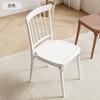 Cadeira de Jantar com Encosto de Plástico Espessada para Quarto de Aluguel Casa Estilo Creme Cadeira de Jantar Cadeira Windsor Mesa de Jantar Banco Banco de Jantar