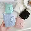 Cartera de Tarjetas Dulce Simple para Niña Estudiante Colgante de Broche de Presión Billetera para Monedas Linda Nube Compacta de Almacenamiento Cartera Pequeña