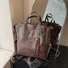 Mochila Vintage de Cuero Suave para Mujer 2026 Nuevo Modelo Gran Capacidad Mochila para Viajes Diarios Moda Estilo Universitario Mochila Escolar