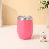 Copo de ovo em forma de U Amazon transfronteiriço aço inoxidável 304 copo de vinho tinto barriga vermelha de vácuo de camada dupla copo de água portátil