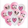 Atacado Transfronteiriço Festa Temática Mickey e Minnie Decoração de Aniversário Balões Brinquedos Infantis 12 Polegadas 2,8g Festa de Feriado